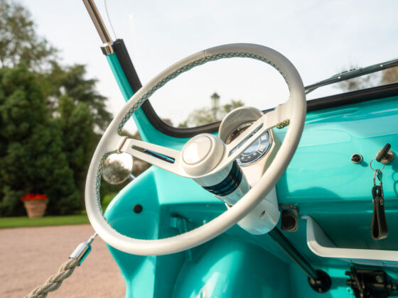 500 Spiaggina electric conversion restoration auto mechanical interior