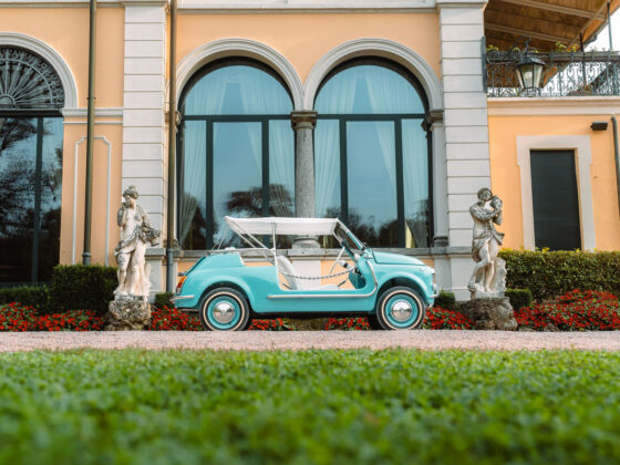 500 spiaggina elettrica conversione restauro auto meccanica interni